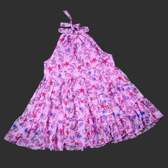 NWOT Pink Floral Halter Neck Mini Dress Size XL - Picture 2 of 4